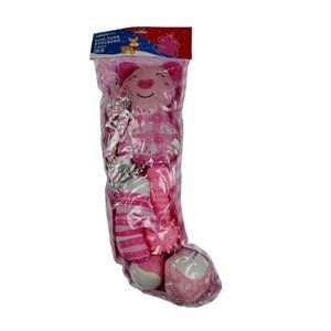 Vibrant Life 6 Piece Pink Dog Toy Stocking Chew Level 2 Light to Moderate New